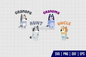 Bluey Family SVG Bundle