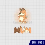 Bluey Mum Chilli SVG