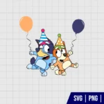 Bluey and Bingo Birthday SVG