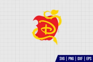 Descendants Apple SVG Layered