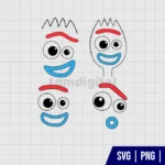 Forky Face SVG