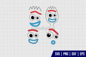 Forky Face SVG