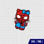Hello Kitty Spiderman SVG