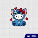 Hello Kitty Stitch SVG