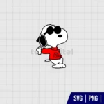 Joe Cool Snoopy SVG