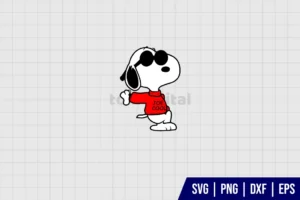 Joe Cool Snoopy SVG