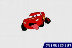 Lightning Mcqueen SVG Vector