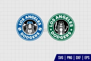 Los Angeles Dodgers Starbucks SVG