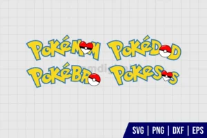 Pokemon Family SVG