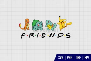 Pokemon Friends SVG Layered