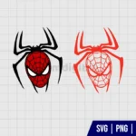 Spiderman Face Wire SVG