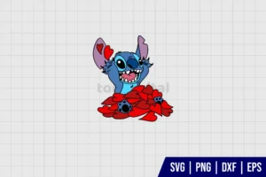 Stitch Valentines Day SVG