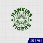 Stranger Things Hawkins Tigers Logo SVG