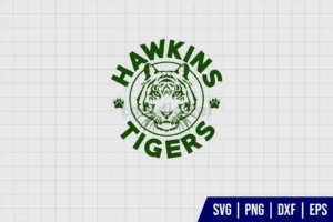 Stranger Things Hawkins Tigers Logo SVG