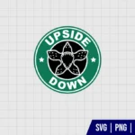 Upside Down Stranger Things Starbucks SVG