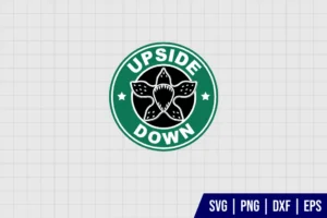 Upside Down Stranger Things Starbucks SVG