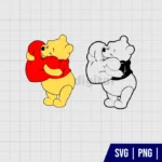 Winnie The Pooh Valentines SVG Files