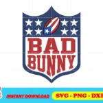 Bad Bunny Football Logo SVG Cricut