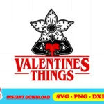 Demogorgon Valentines Things SVG Cricut