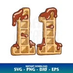 Eleven Waffle SVG Stranger Things SVG