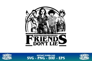 friends don't lie svg stranger things svg