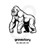 Gorilla Vector SVG Free