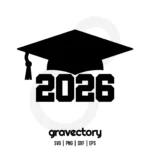 graduation cap 2026 svg free