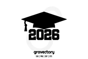 graduation cap 2026 svg free