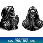 grim reaper pray svg cricut cut file