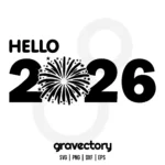 hello 2026 svg free