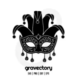 Mardi Gras Mask Vector SVG Free