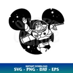 mickey head buzz lightyear svg