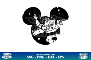 mickey head buzz lightyear svg