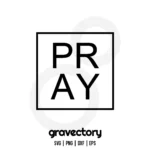 pray svg free cut file