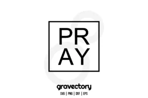 pray svg free cut file