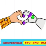 toy story heart hand svg