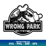 wrong park svg jurassic world svg