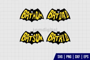 Batman Family SVG
