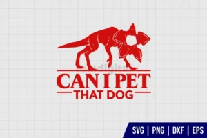Demodog Can I Pet That Dog SVG