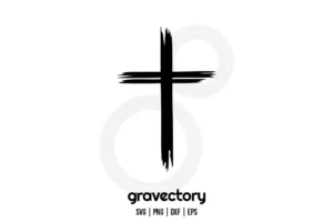 Distressed Cross SVG Free