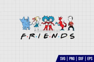 Dr Seuss Friends SVG