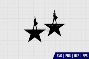 Hamilton Star SVG Cut File