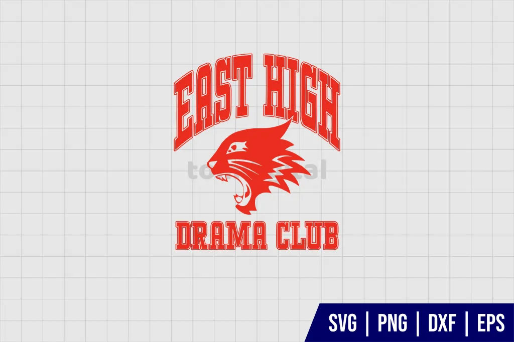 High School Musical East High Wildcats Drama Club SVG High School Musical East High Wildcats Drama Club SVG
