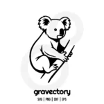 Koala Clipart SVG Free