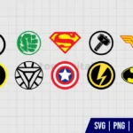 Marvel Superhero Logo SVG Bundle