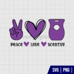 Peace Love Scentsy SVG