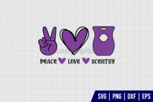 Peace Love Scentsy SVG