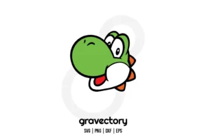Yoshi Head SVG Free