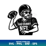 bad bunny nfl svg cricut
