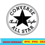 Converse All Star SVG Black